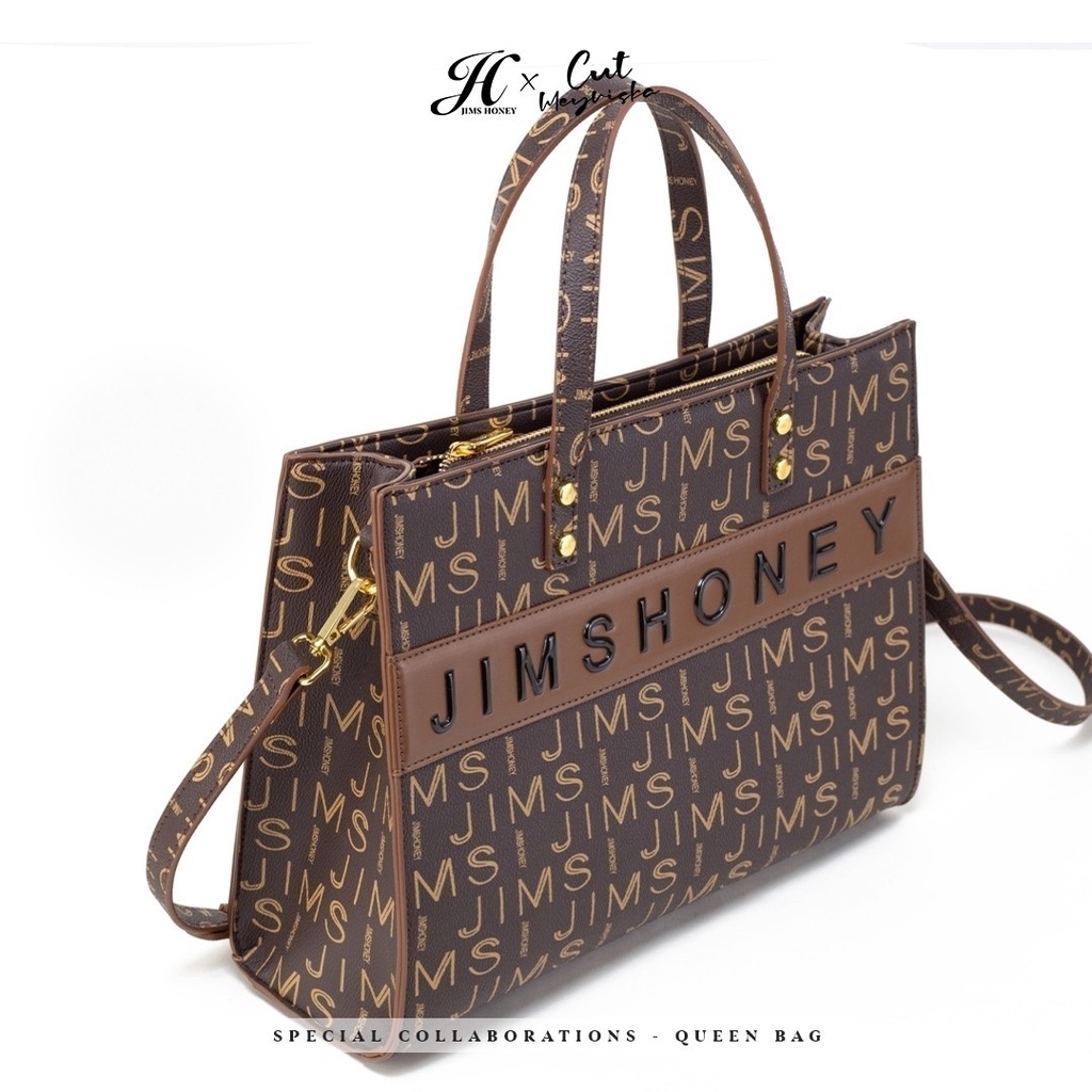 Jims Honey Queen Bag JH X Cut Meyriska Tas Kuliah Kerja Totebag Wanita Kekinian