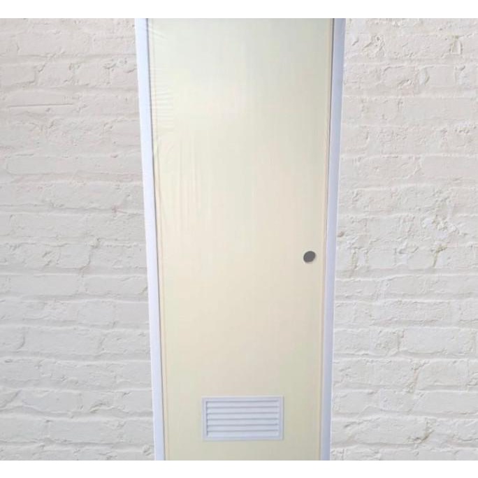 Ready stock] Pintu WC / Kamar Mandi PVC Minimalis Cream Tasikmalaya