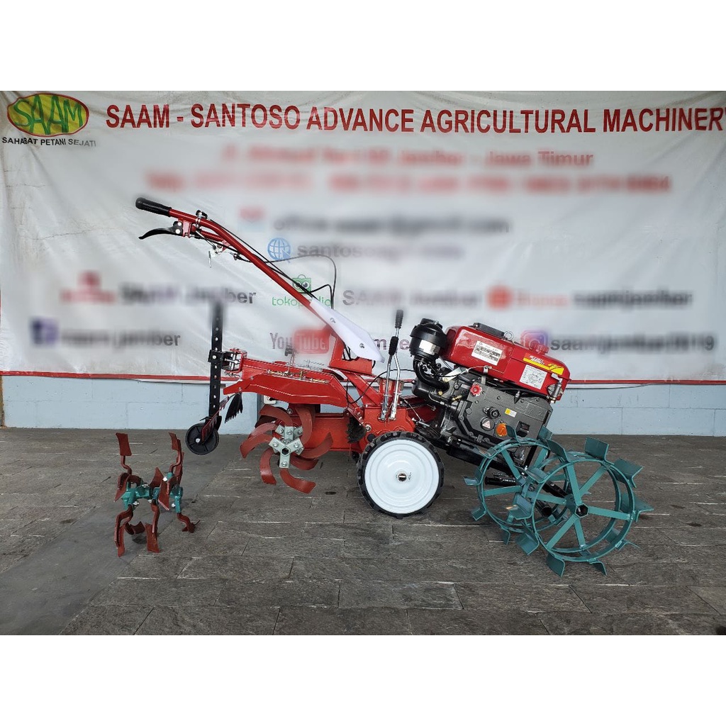 Rotari Tiller Bermesin Diesel - Solar Tipe SAAM 180 F2