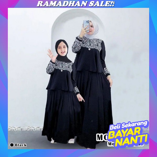 Asaida Couple Ibu Anak Perempuan Lebaran 2023 Baju Muslimah Dress Remaja Muslim Mewah Model Terbaru 