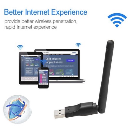 USB WIFI DONGLE RECEIVER ANTENA bisa buat STB