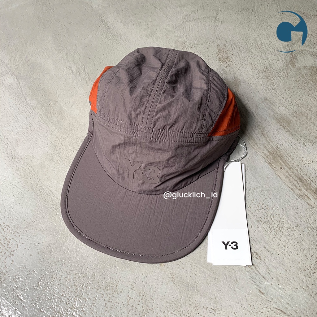 Y3, Taupe & Orange Running Cap