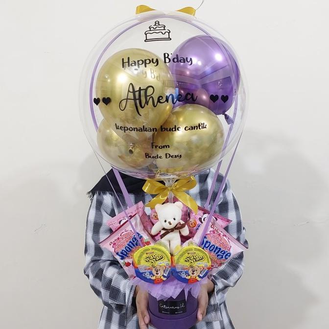 Bucket Balon Snack Buket Wisuda Ulang Tahun (Snack 01) Small