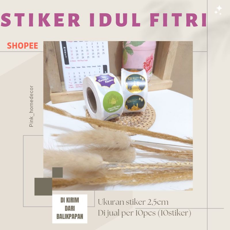 

Stiker idul fitri | Sticker lebaran, hari raya, ramadhan kareem | Stiker toples kue (harga per 10 stiker) Size 2,5cm