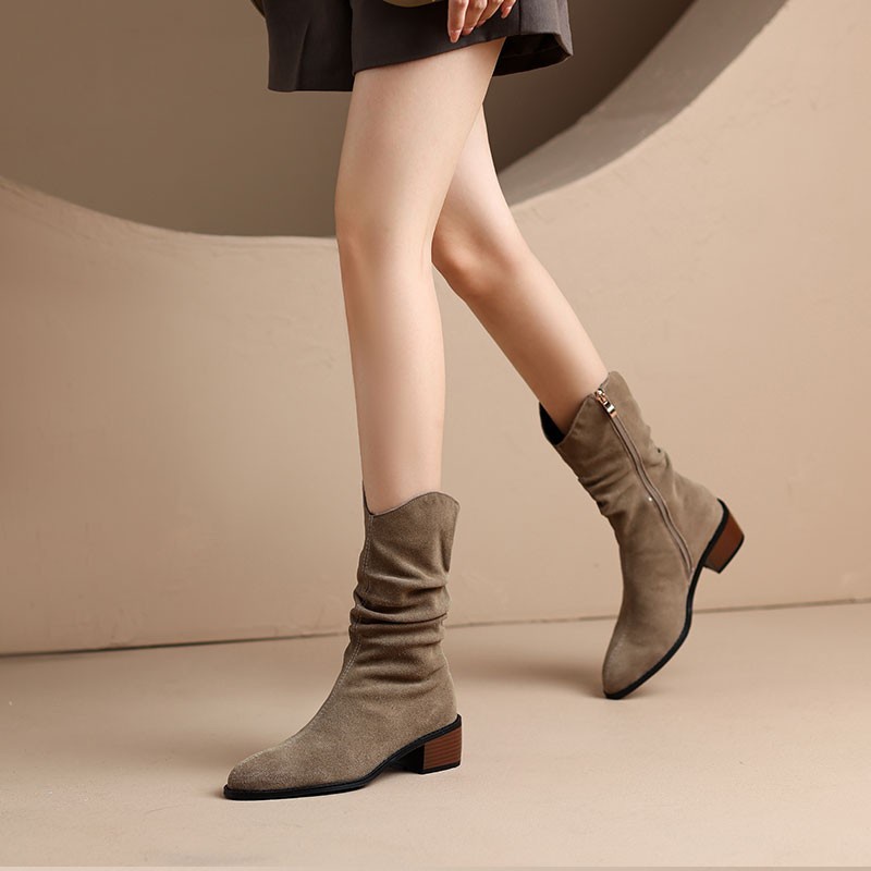 ✅PINKEY P141 Sepatu Boots Import Wanita Terbaru Flat Korea Terlaris Populer