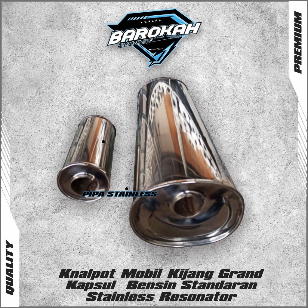 Knalpot Mobil Kijang Grand Kapsul  Bensin Standaran Resonator - BRKH
