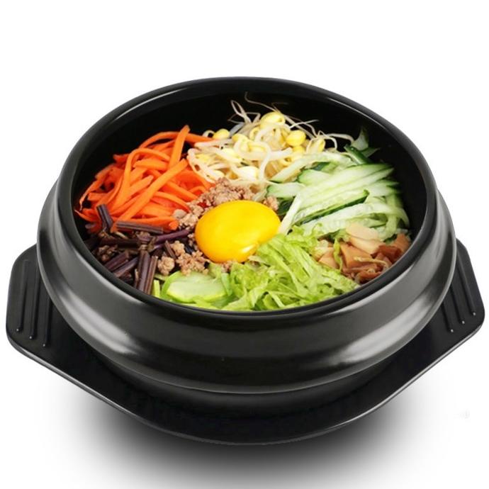 korean dolsot bowl big sized earthenware stone pot bibimbap |gat
