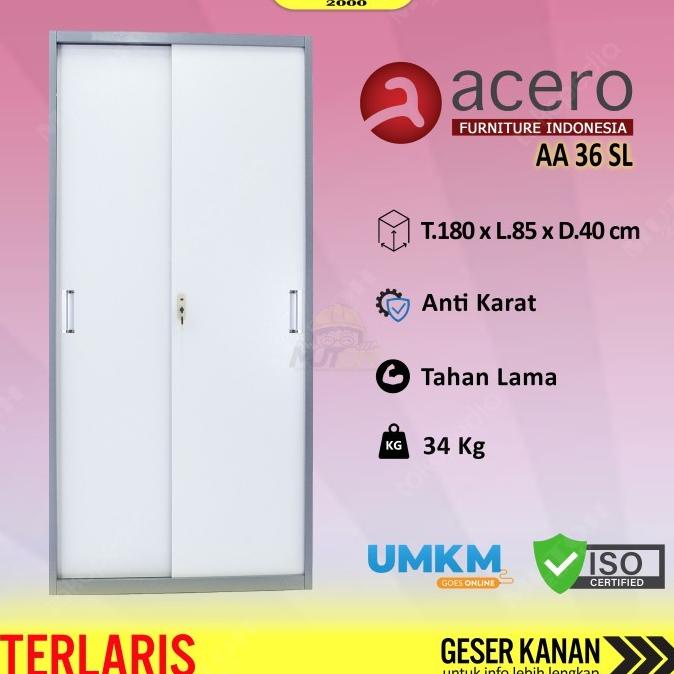 

Best Seller Acero Aa-36Sl Lemari Arsip Besi Full Plat Puntu Sliding Plat Pengiriman Cepat