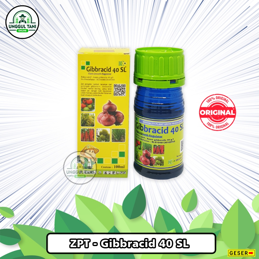 ZPT GIBBRACID 40 SL 100.ML Zat Pengatur Tumbuh/Gibberelic Acid/Hormon Tanaman/Zat Pengatur Tumbuh Ta