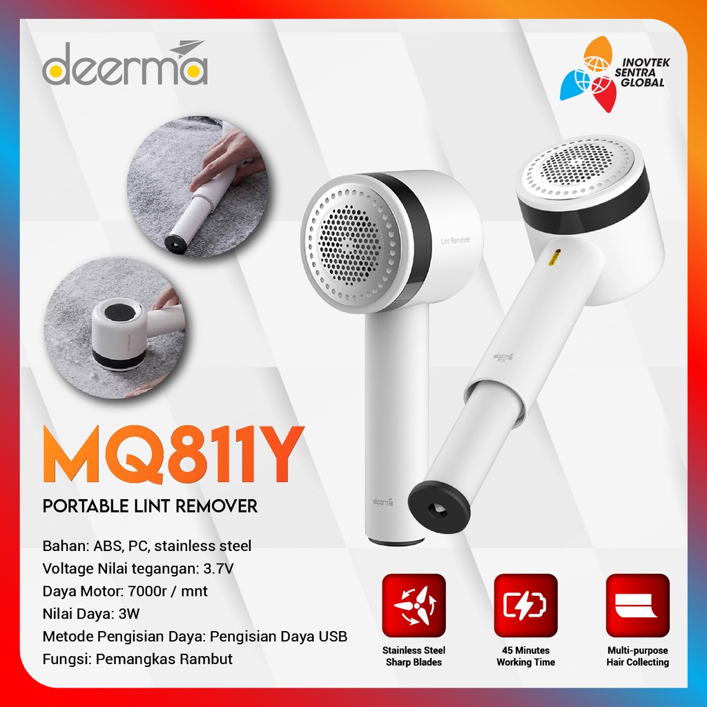 Deerma MQ811 Portable Lint Remover - Pemotong Bulu Serat Kain