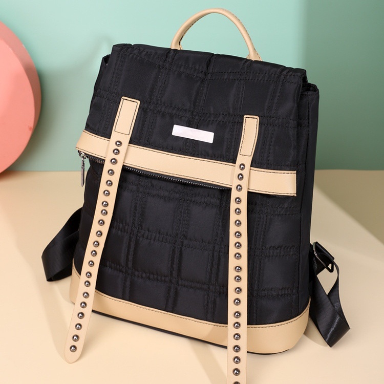 TAS RANSEL WANITA KEKINIAN ANTI AIR BACKPACK SEKOLAH CEWEK HITAM OKAYAMA TA766B5 IMPORT KOREA PUNGGUNG MURAH FASHION REMAJA GENDONG KULIAH KERJA BATAM PREMIUM