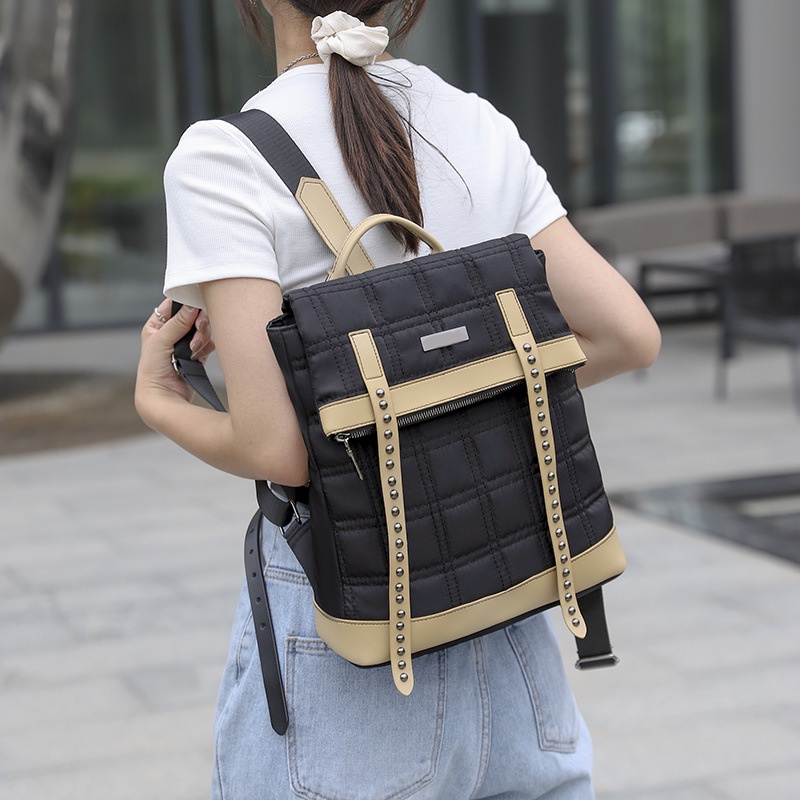 TAS RANSEL WANITA KEKINIAN ANTI AIR BACKPACK SEKOLAH CEWEK HITAM OKAYAMA TA766B5 IMPORT KOREA PUNGGUNG MURAH FASHION REMAJA GENDONG KULIAH KERJA BATAM PREMIUM