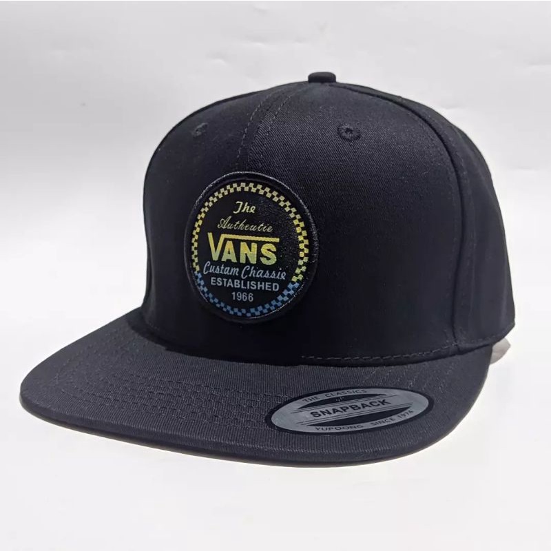 Topi Snapback Vans Of The Wall Black import