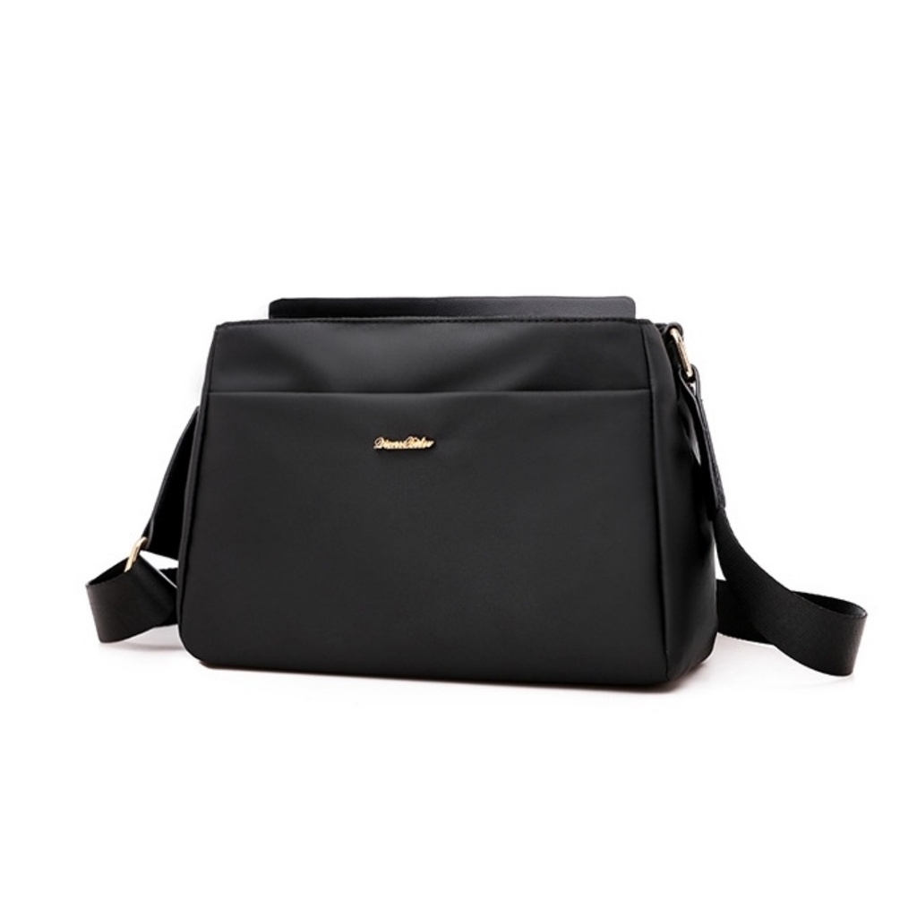 TAS SELEMPANG WANITA KOREA SLING BAG CEWEK ANTI AIR IMPORT HITAM TA769B5 WIKENIA PREMIUM MURAH FASHION REMAJA KEKINIAN BATAM SHOULDER SIMPLE BAHU BRANDED