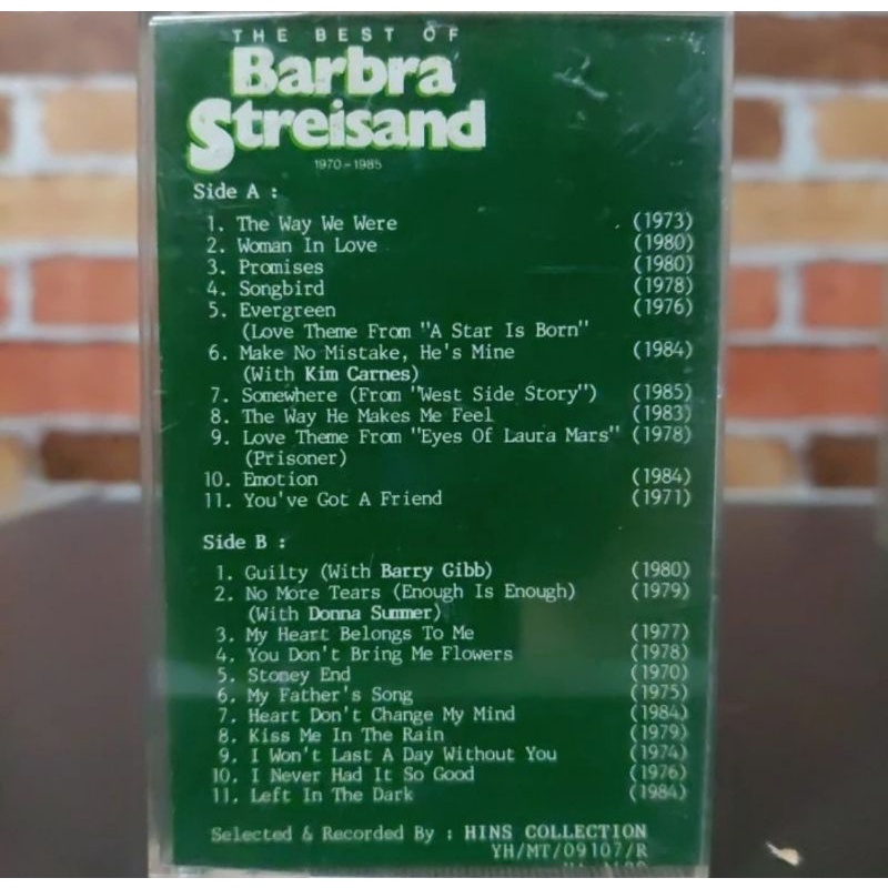 Kaset Pita Barbra Streisand