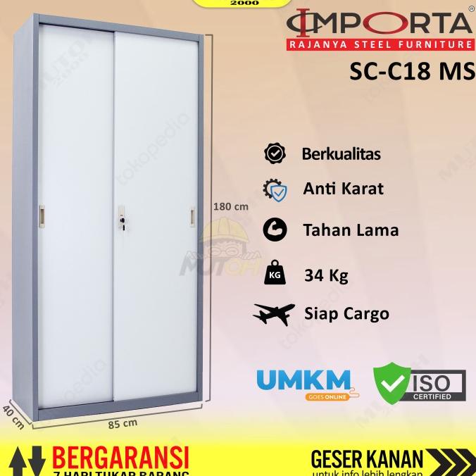 

Trend Importa Sc-C18 Bt Ms Lemari Arsip Besi Pintu Sliding Plat Sale