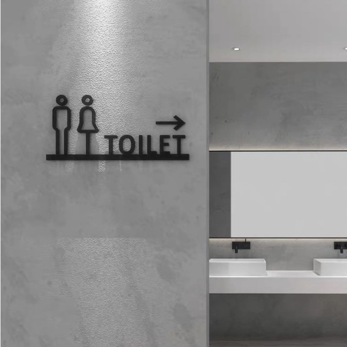 

Terlaris Stiker Sign Toilet Akrilik Toilet Sign Acrylic Sticker Wc Modern