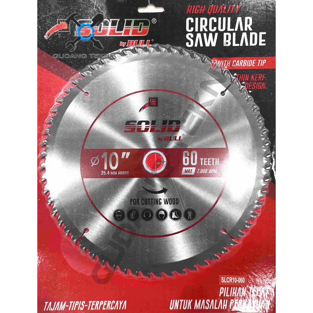 (SILVER) SOLID Mata Pisau Kayu Circular Saw 10&quot; 24T 40T 60T TIPIS SILVER SOLID / Mata Gergaji Circle 10 Inch Circular Saw Blade 10&quot;x24T 10&quot;x40T 10&quot;x60T