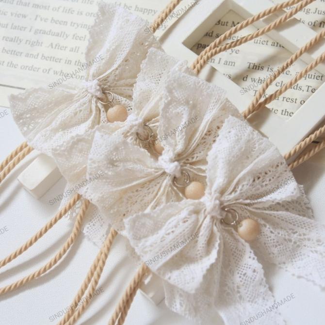 ] konektor masker pita renda/penyambung elastis masker pita/per pcs