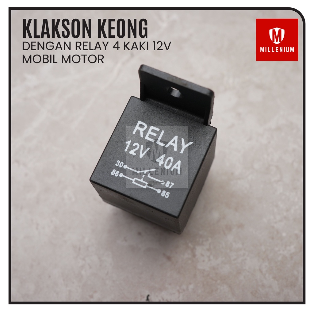 KLAKSON KEONG DCS BLACK TWIN TONE UNTUK MOBIL &amp; MOTOR 12V UNIVERSAL