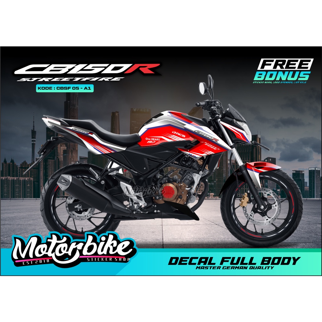 Decal Sticker CB 150R 2017 Decal CB150R Merah