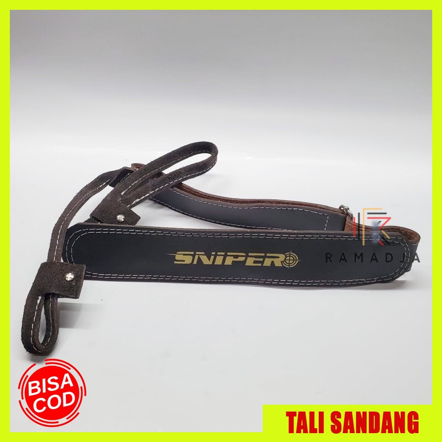 TALI SANDANG SENAPAN ANGIN KULIT MERK SNIPER MODEL JERAT TALI JERAT