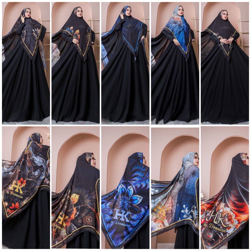 Esha Syari Series HK By Dermawan ORI Hijab Gamis Syari Kekinian BestSeller Terlaris Termurah Original Syari