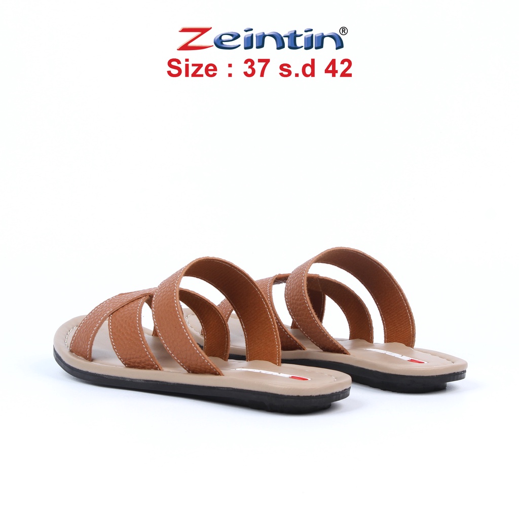 Zeintin - Sandal Wanita Kulit Sintetis Zeintin Sendal Slide Sandal Jepit KK