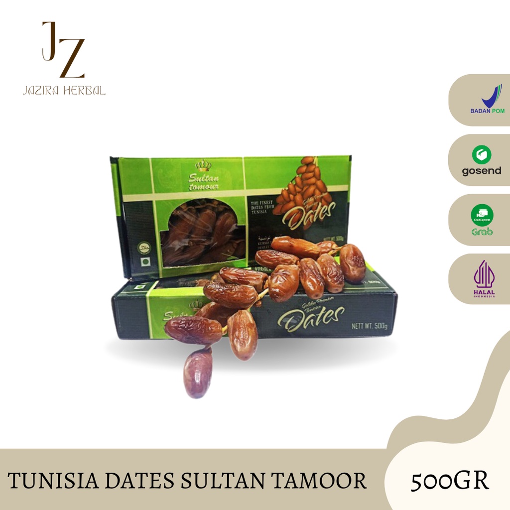 

Kurma Tunisia Tangkai - Sultan Dates Tamoor Tunisia - 500gr