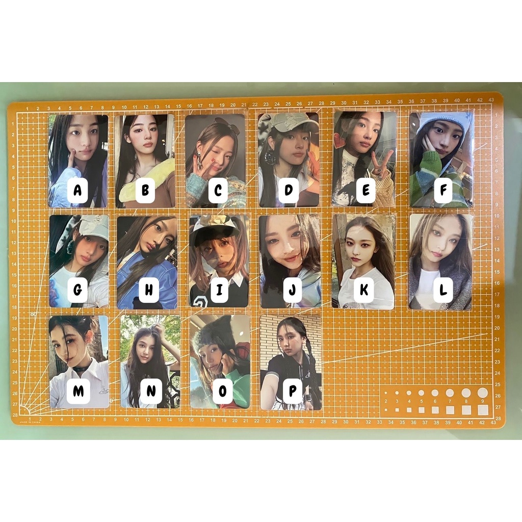 [READY] Official New Jeans NewJeans PC Photocard Bluebook Message Card Weverse OMG Minji Hanni Haeri