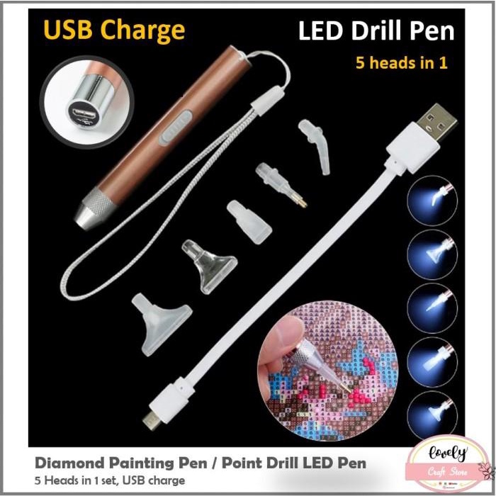 

Terlaris 5D Diamond Painting Pen, Point Drill Led Pen