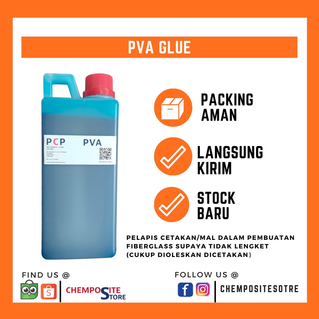 PVA GLUE BLUE / Anti Lengket Cairan Fiberglass