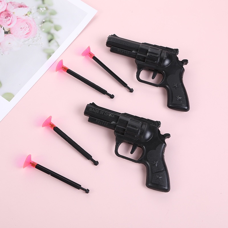 PISTOL MAINAN TEMBAK - TEMBAKAN PLASTIK HITAM / GUN TOY MINI BY SMOLL