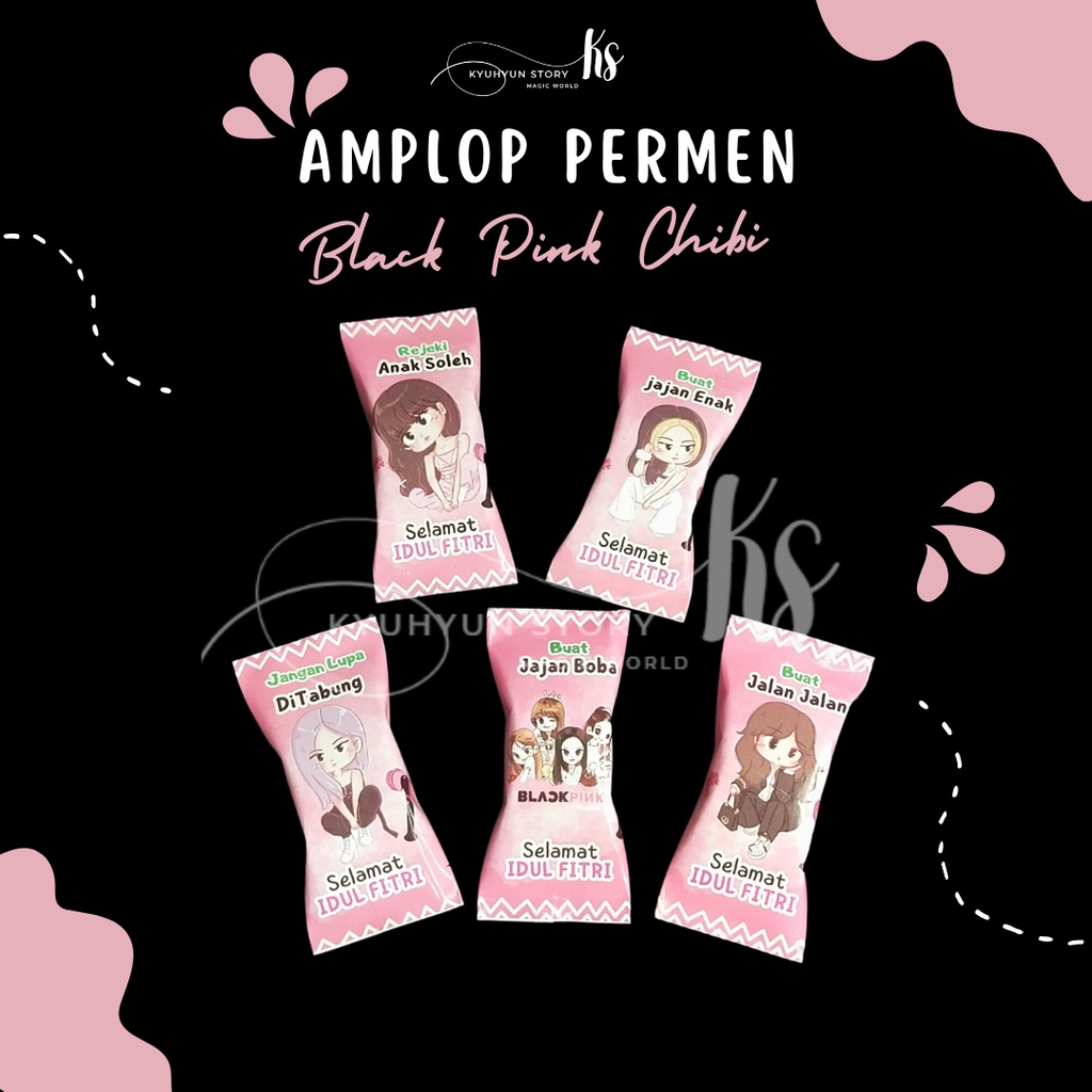 

Amplop Lebaran Kpop Black Pink Chibi Lucu Amplop Permen Viral Murah Berkualitas