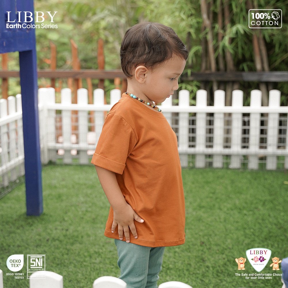 Libby Basic Tee 9 Bulan - 12 Tahun Tshirt Polos Anak / Kaos Atasan Anak Unisex Earth Series CBKS