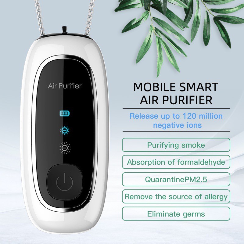 ISKU Mini Ionizer - Portable Purifier Kalung Air Purifier Necklace Ion Negatif