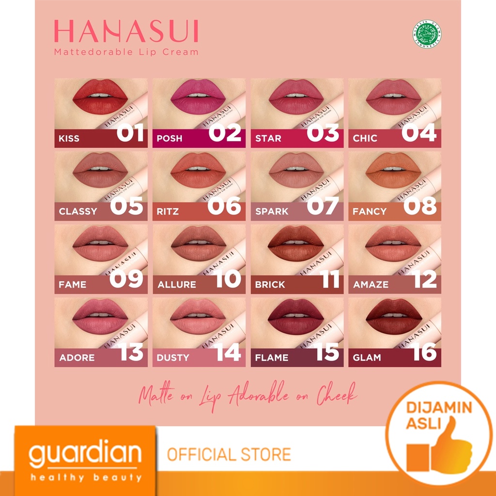 HANASUI Mattedorable Lip Cream - 02 Posh