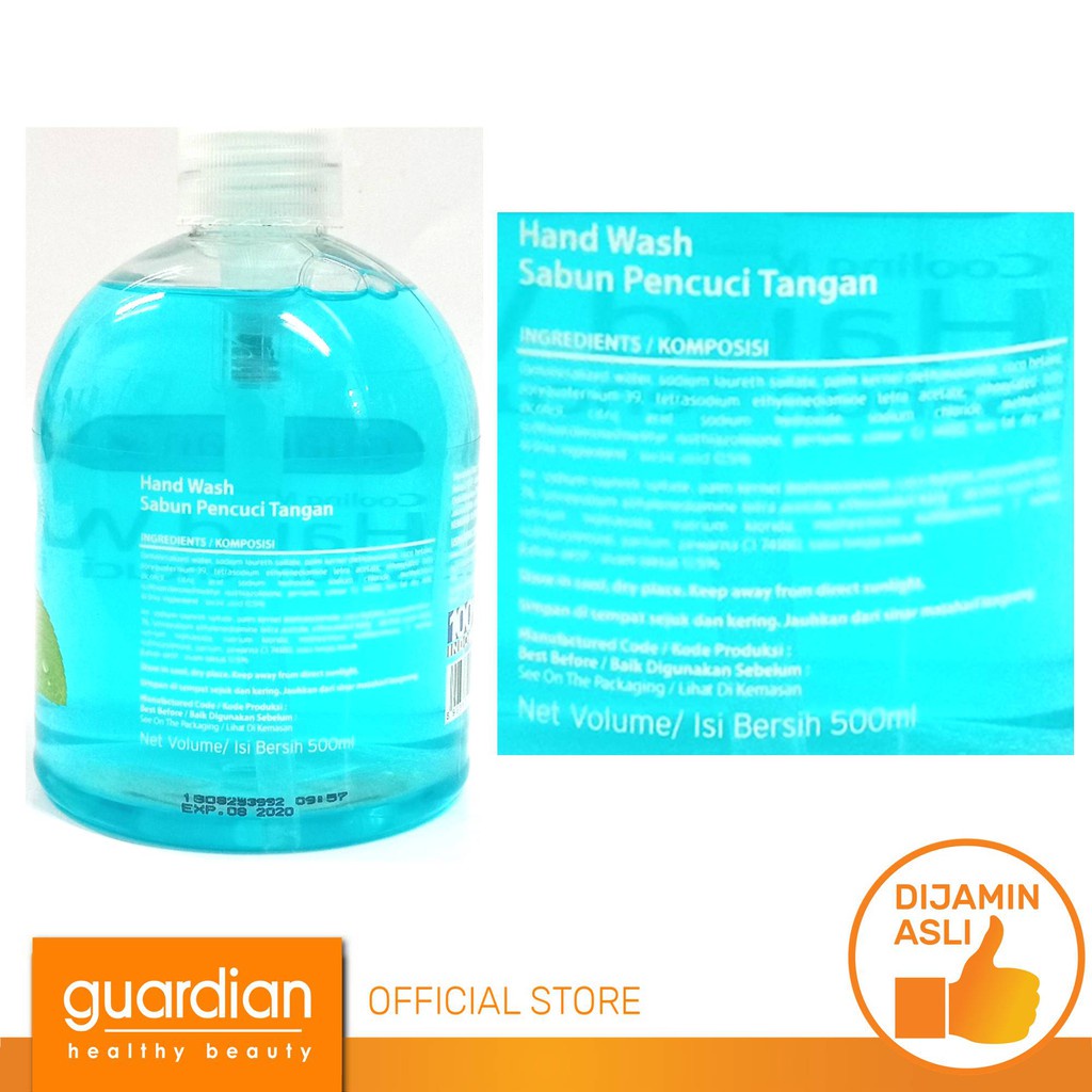 GUARDIAN Cooling Mint Hand Wash 500ml Sabun Cuci Tangan