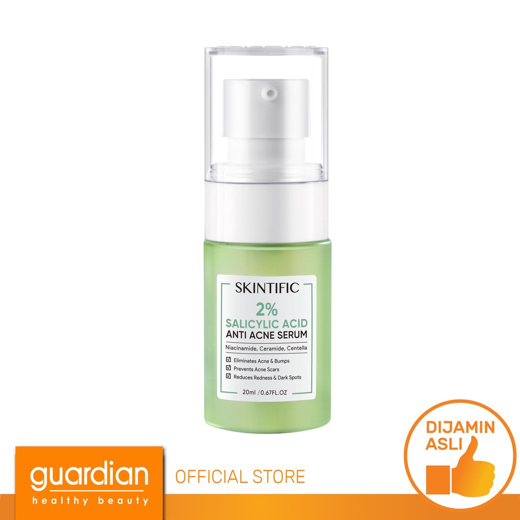 Skintific Anti Acne Serum Acne Spot Treatment Facial Gel with 2% Salicylic Acid Brightening Face Ser