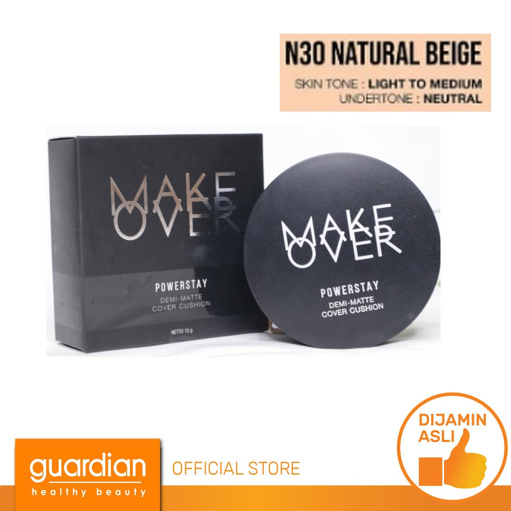 MAKE OVER Powerstay Demi-Matte Cushion N30 Natural Beige 15g