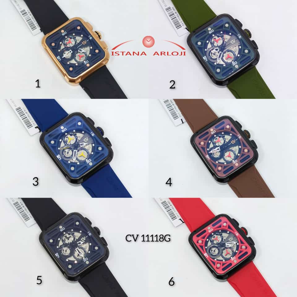 Jam Tangan Pria Original Christ Verra CV 11118G Rubber