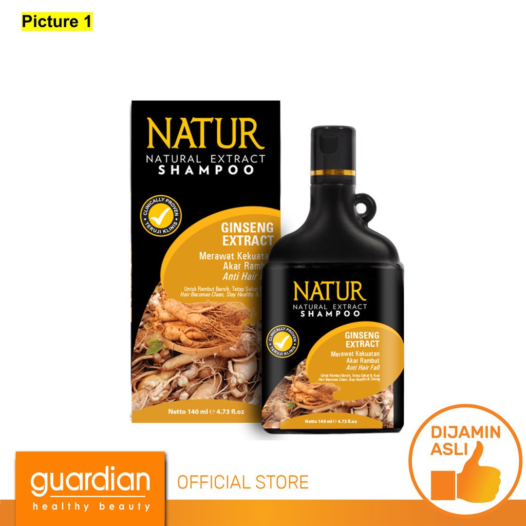 NATUR Natural Shampoo Ginseng Extract 140ml