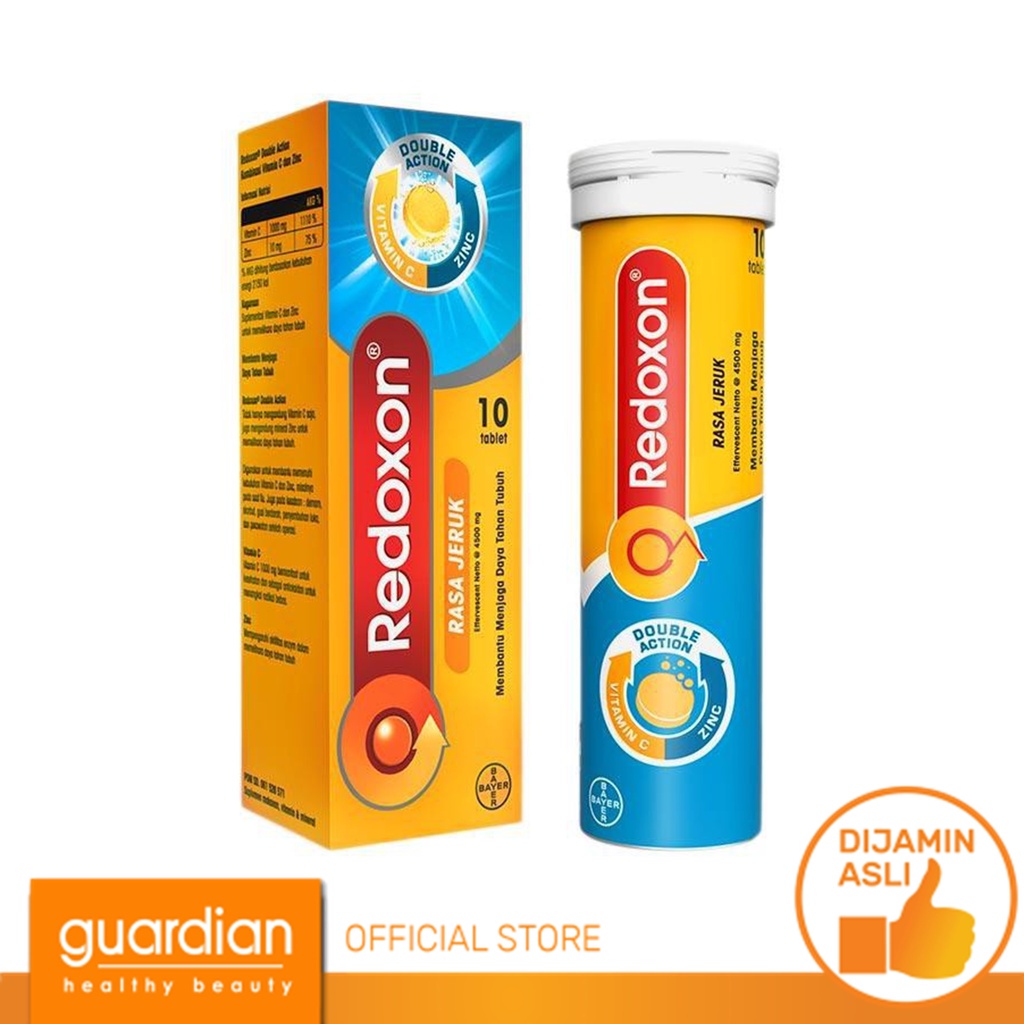REDOXON Double Action Vitamin C + Zinc Rasa Jeruk 10 Tablet