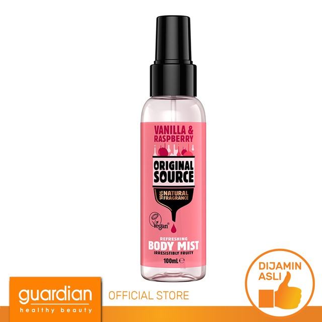 ORIGINAL SOURCE Body Mist Vanilla & Raspberry 100ml