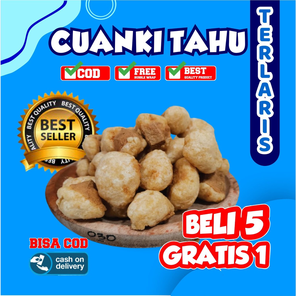 CUANKI TAHU 100 Biji CUANKI LIDAH TOPING BASO ACI CUANKI KERING KHAS GARUT BAHAN BOCI TERMURAH