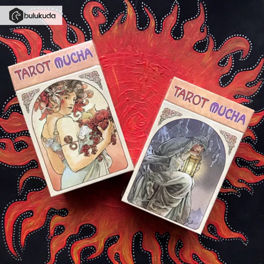 [COD] Tarot Mucha 78 Kartu English PDF Instruction Panduan