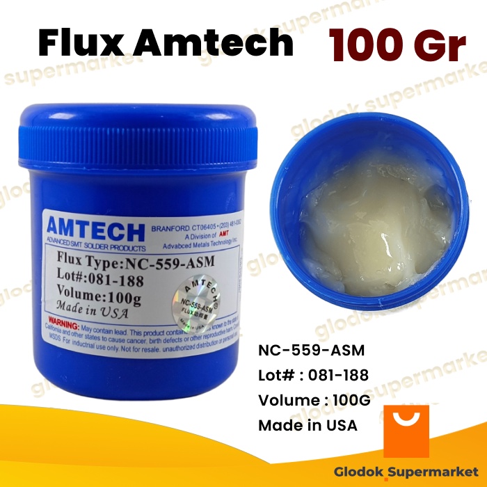 Flux Amtech NC559ASM 100g Minyak Solder Pasta NC-559-ASM 100 Gram