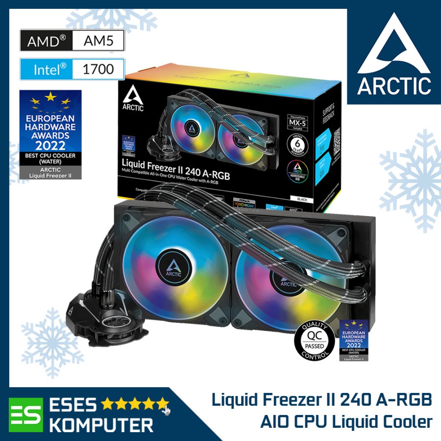 Arctic Liquid Freezer II 240 A-RGB | AIO 240mm CPU Liquid Cooler ARGB