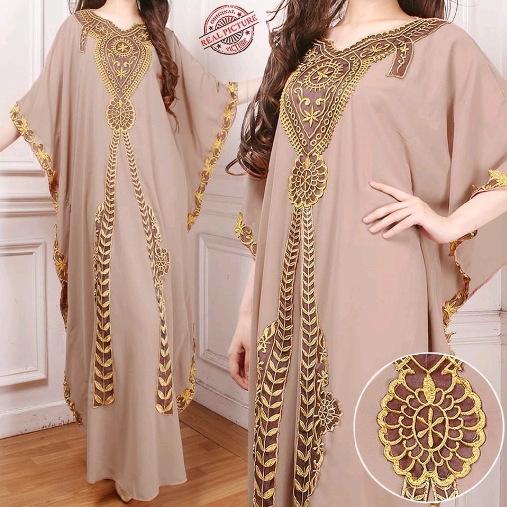 [HNFK] Kaftan Luna Maya / Kaftan Wanita Muslim / Kaftan Jumbo XXXL / Kaftan / Baju Kaftan Wanita / Pakaian Wanita Terbaru