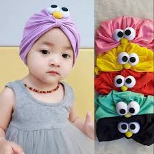 Turban Anak Elmo usia 0-3 tahun / Turban anak perempuan termurah  packing plastik perpcs